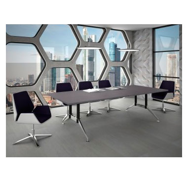 Mesas para sala de juntas de oficina modelo b chrome