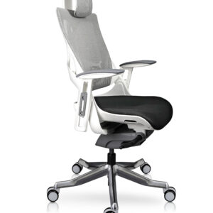 Sillón Directivo Madagascar ergonómico con cabecera ajustable y respaldo en malla – AH Diseños.