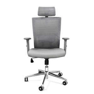 Silla ejecutiva ATHENAS gris c/ cabecera