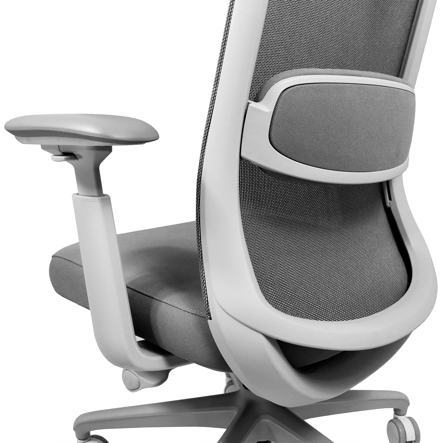 Sillón Londres gris con cabecera – Ejecutivo ergonómico de oficina - Imagen 6