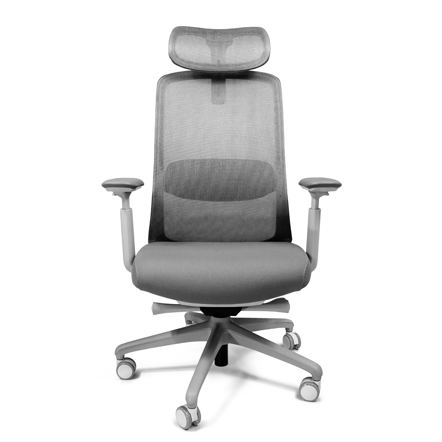 Sillón Londres gris con cabecera – Ejecutivo ergonómico de oficina - Imagen 8