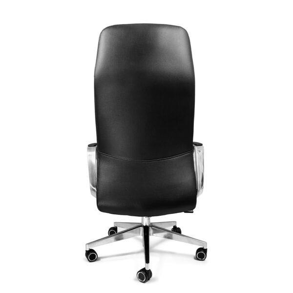 “Sillón Directivo Mallorca respaldo alto en piel negra – AH Diseños”
