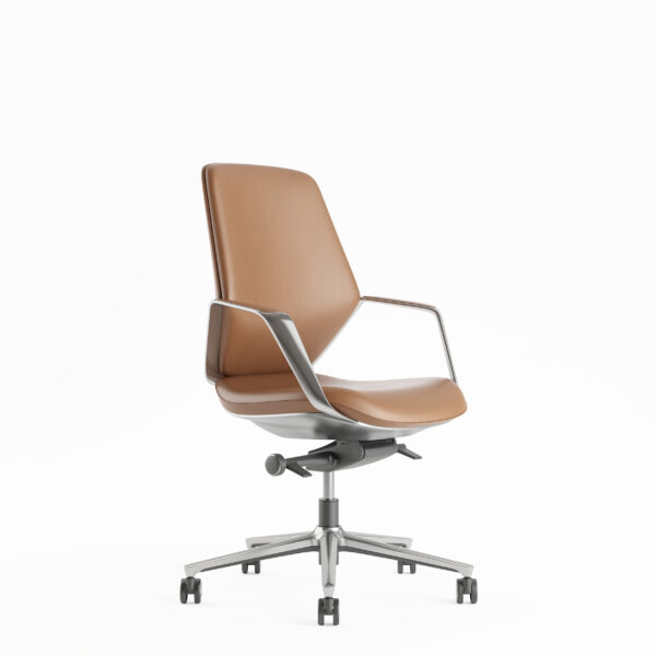 Sillón Directivo Stark en Vinil con Respaldo Bajo - Imagen 6