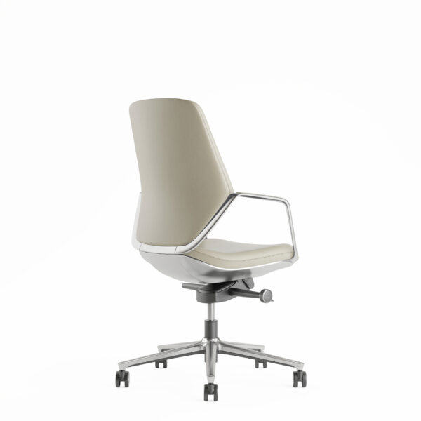 Sillón Directivo Stark en Vinil con Respaldo Bajo - Imagen 5