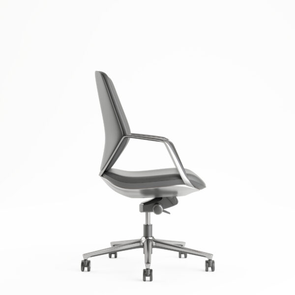 Sillón Directivo Stark en Vinil con Respaldo Bajo - Imagen 3