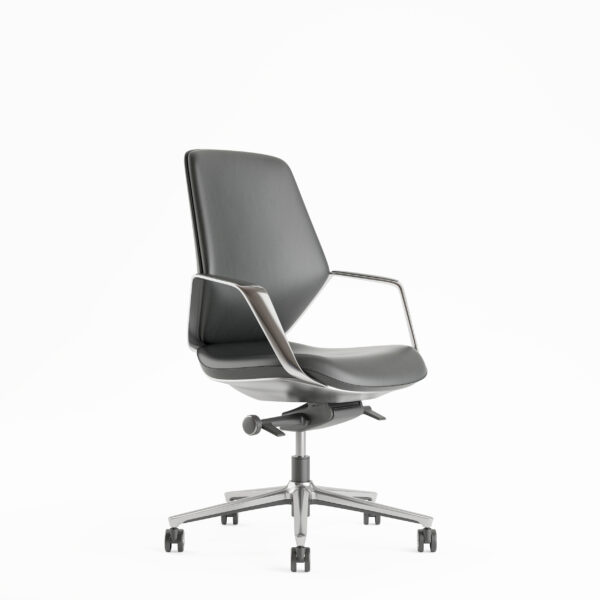 Sillón Directivo Stark en Vinil con Respaldo Bajo - Imagen 11