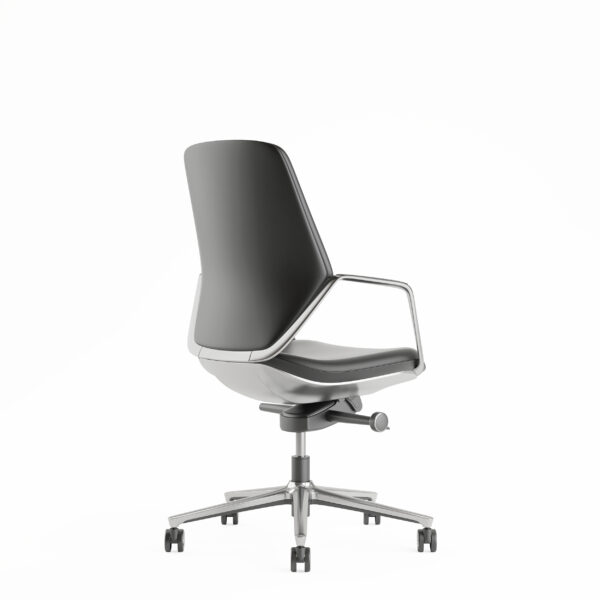 Sillón Directivo Stark en Vinil con Respaldo Bajo - Imagen 4