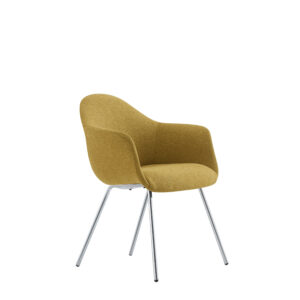 silla Alessia tapizada color amarillo”