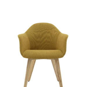 Silla de Visita Alessia con Patas de Madera