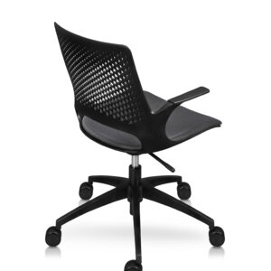 Silla Operativa Medellín Negra – Ergonomía, diseño moderno y durabilidad