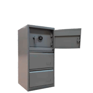 ARCHIVERO 2 GAVETAS MÁS CAJA FUERTE