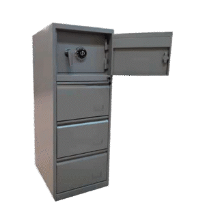 ARCHIVERO 3 GAVETAS MÁS CAJA FUERTE